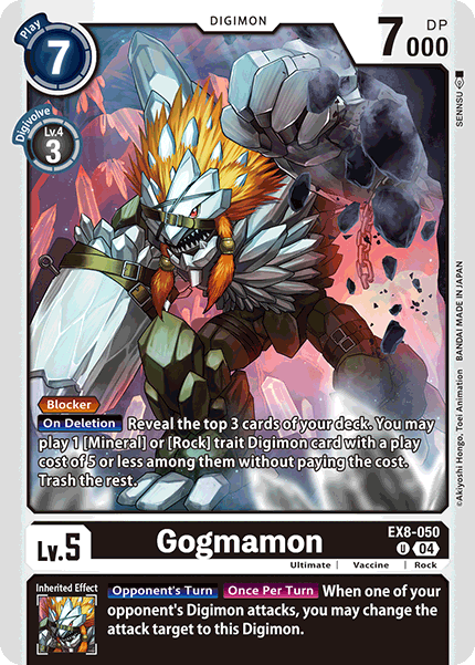 (050) Digimon TCG Chain of Liberation Single: Gogmamon (EX8-050) (V.1) Uncommon