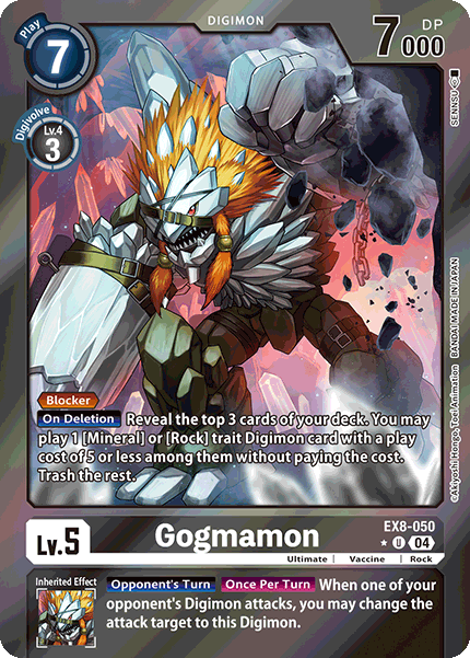 (050) Digimon TCG Chain of Liberation Single: Gogmamon (EX8-050) (V.2) Alternative Art