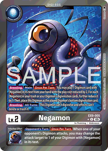 (005) Digimon TCG Versus Monsters Single: Negamon (EX9-005) (V.2) Alternative Art
