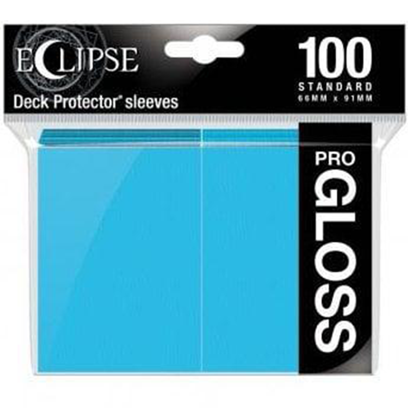 Ultra Pro - Pro Gloss Eclipse Standard Deck Protector sleeves (100 Sleeves) - Sky Blue