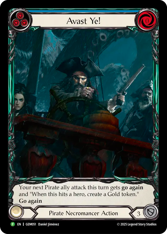 (051) Flesh & Blood TCG GEM Pack Promos Single: Avast Ye! (Extended Art Regular) Promo