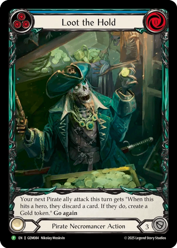 (084) Flesh & Blood TCG GEM Pack Promos Single: Loot the Hold (Extended Art Regular) Promo