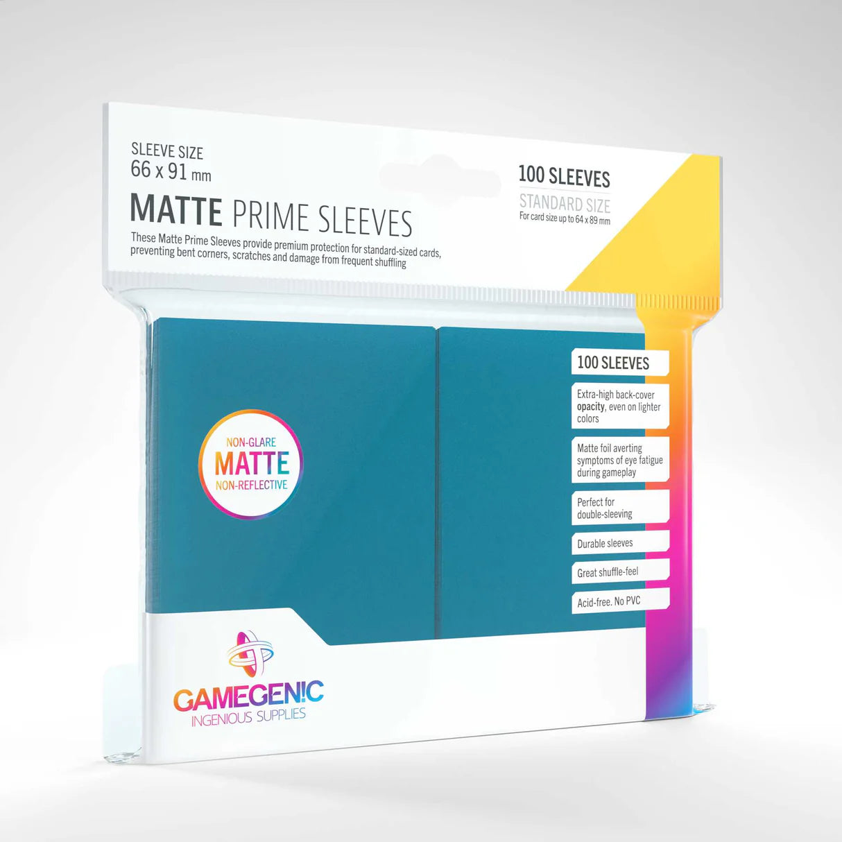 GameGenic Matte Prime Sleeves - Blue (100 ct)