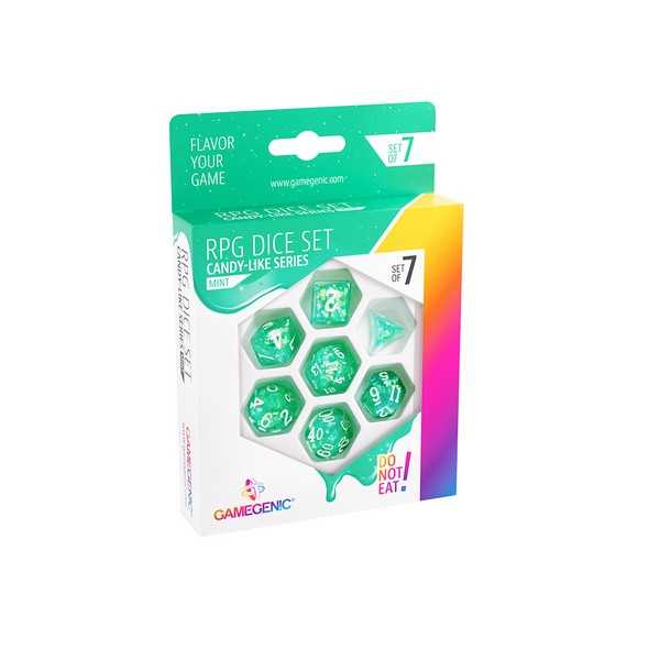 Gamegenic Candy-like Series - Mint - RPG Dice Set (7pcs) Green