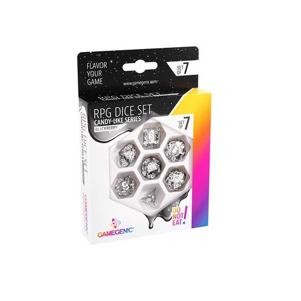 Gamegenic Candy-like Series - Blackberry - RPG Dice Set (7pcs) Black