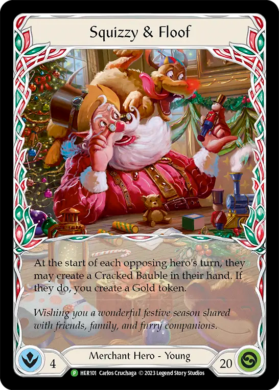 (101) Flesh & Blood TCG Hero Promos Single: Squizzy & Floof (Rainbow Foil) Promo