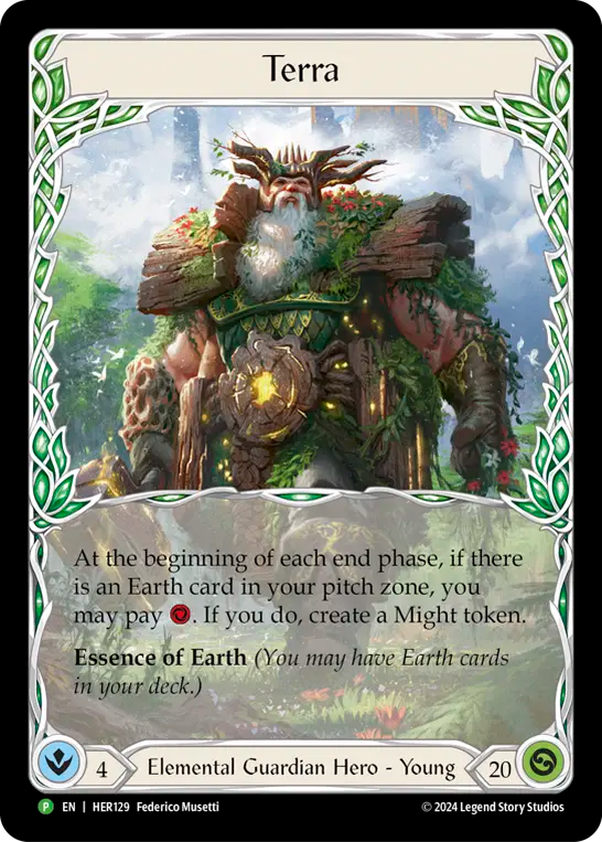 (129) Flesh & Blood TCG Hero Promos Single: Terra (Cold Foil) Promo