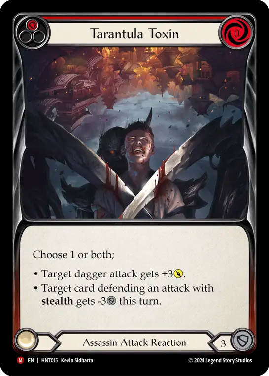 (HNT015) Flesh & Blood TCG The Hunted Single: Tarantula Toxin (Regular) Majestic