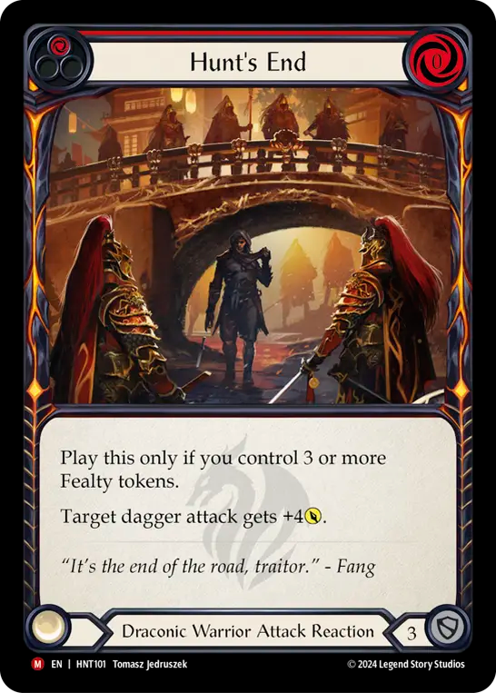 (HNT101) Flesh & Blood TCG The Hunted Single: Hunt's End (Rainbow Foil) Majestic