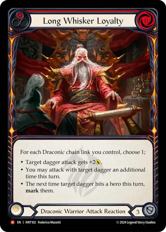 (HNT102) Flesh & Blood TCG The Hunted Single: Long Whisker Loyalty (Regular) Majestic