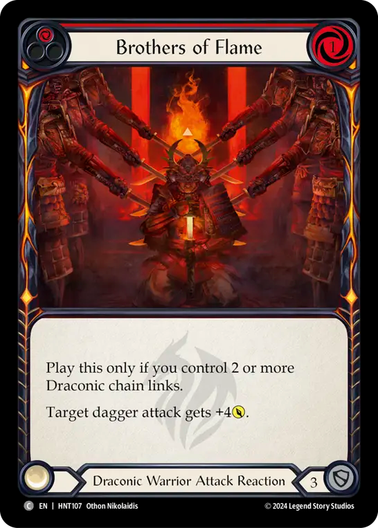 (HNT107) Flesh & Blood TCG The Hunted Single: Brothers of Flame (Regular) Common