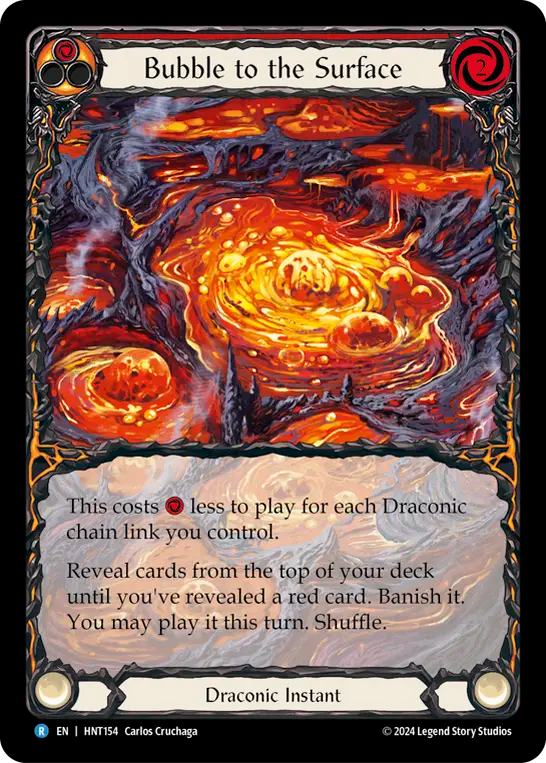 (HNT154) Flesh & Blood TCG The Hunted Single: Bubble to the Surface (Extended Art Rainbow Foil) Rare