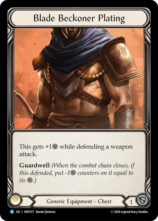 (HNT217) Flesh & Blood TCG The Hunted Single: Blade Beckoner Plating (Cold Foil) Rare