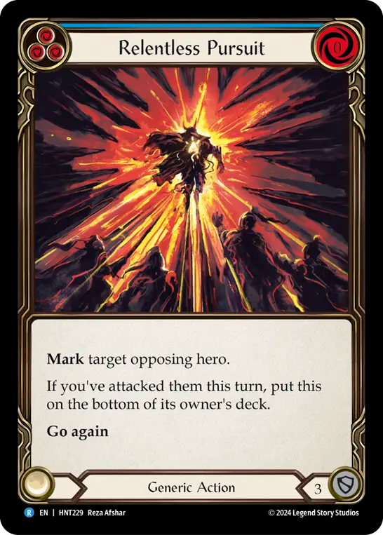 (HNT229) Flesh & Blood TCG The Hunted Single: Relentless Pursuit (Regular) Rare