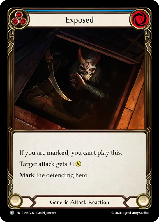 (HNT237) Flesh & Blood TCG The Hunted Single: Exposed (Regular) Common