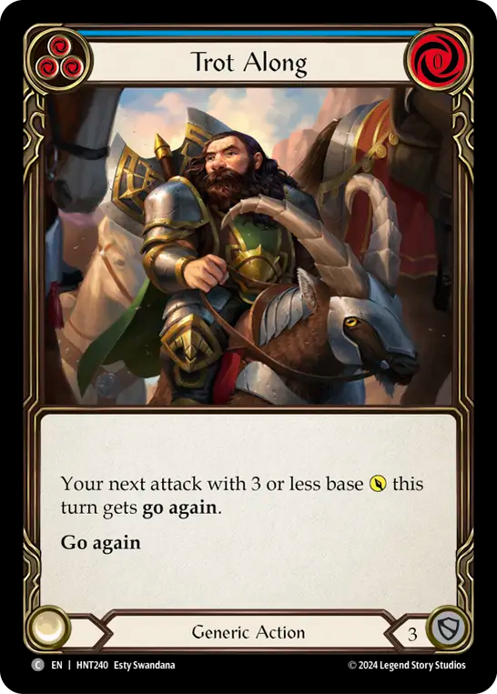 (HNT240) Flesh & Blood TCG The Hunted Single: Trot Along (Regular) Common