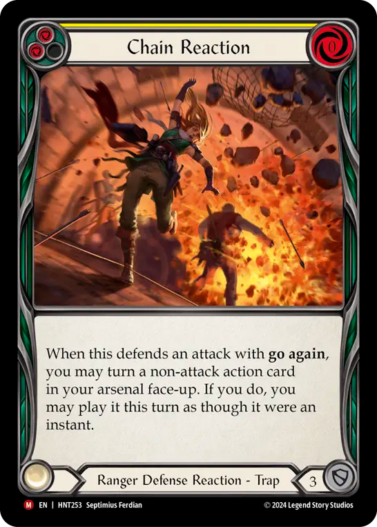 (HNT253) Flesh & Blood TCG The Hunted Single: Chain Reaction (Regular) Majestic