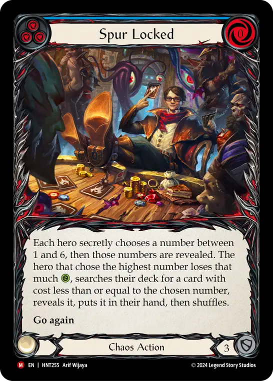 (HNT255) Flesh & Blood TCG The Hunted Single: Spur Locked (Rainbow Foil) Majestic