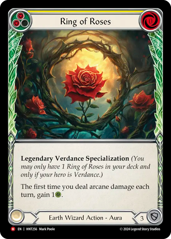 (HNT256) Flesh & Blood TCG The Hunted Single: Ring of Roses (Cold Foil) Majestic