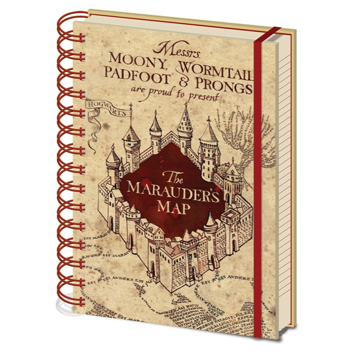 Harry Potter Notebook A5 Marauders Map