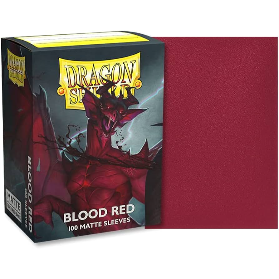 Dragon Shield Matte Sleeves - Blood Red (100ct.)