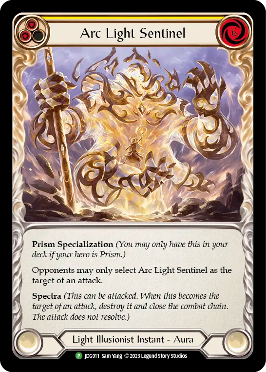 (011) Flesh & Blood TCG Judge Promos Single: Arc Light Sentinel (Cold Foil) Promo