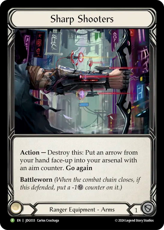 (033) Flesh & Blood TCG Judge Promos Single: Sharp Shooters (Cold Foil) Promo