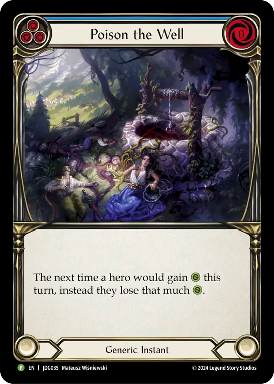 (035) Flesh & Blood TCG Judge Promos Single: Poison the Well (Cold Foil) Promo