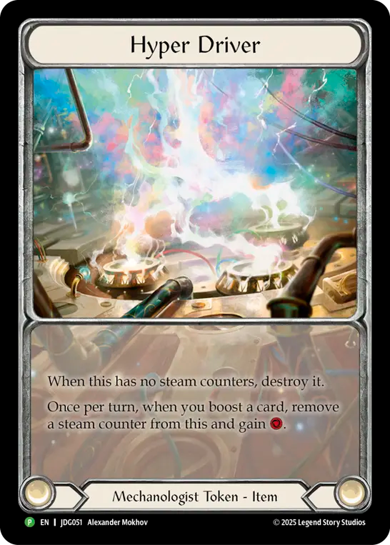 (051) Flesh & Blood TCG Judge Promos Single: Hyper Driver (Regular) Promo