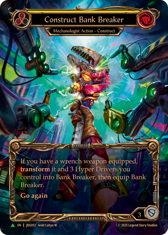 (052) Flesh & Blood TCG Judge Promos Single: Construct Bank Breaker (Marvel) Promo