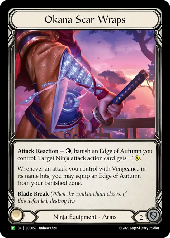 (055) Flesh & Blood TCG Judge Promos Single: Okana Scar Wraps (Cold Foil) Promo