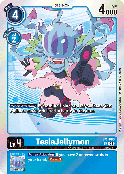 (LM-003) Digimon TCG Exceed Apocalypse Single: TeslaJellymon (LM-003) Uncommon