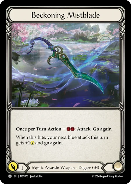(003/237) Flesh & Blood TCG Part the Mistveil Single: Beckoning Mistblade (Regular) Token