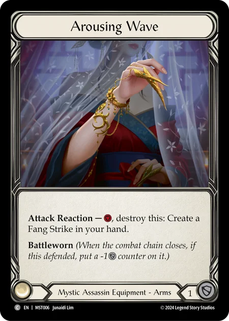 (006/237) Flesh & Blood TCG Part the Mistveil Single: Arousing Wave (Regular) Common