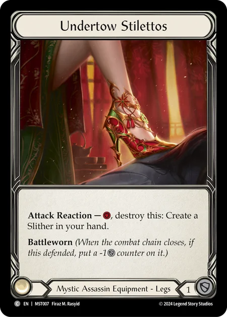 (007/237) Flesh & Blood TCG Part the Mistveil Single: Undertow Stilettos (Regular) Common