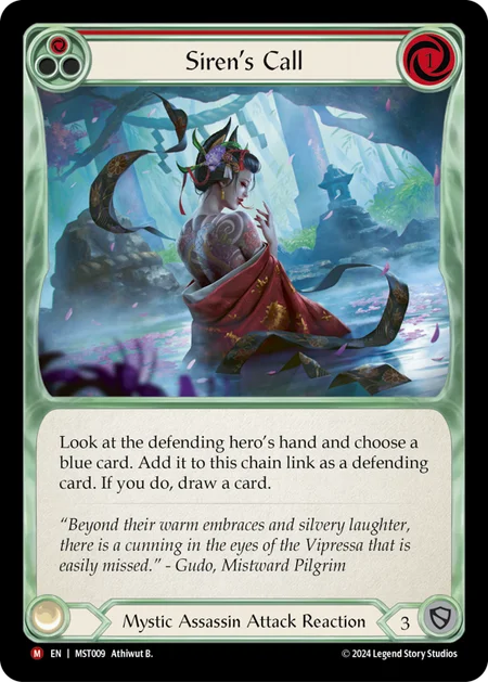 (009/237) Flesh & Blood TCG Part the Mistveil Single: Siren's Call (Regular) Majestic