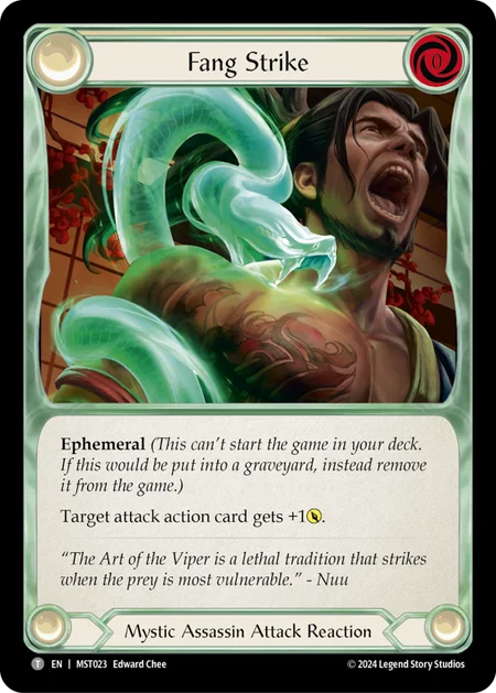 (023/237) Flesh & Blood TCG Part the Mistveil Single: Fang Strike (Regular) Token