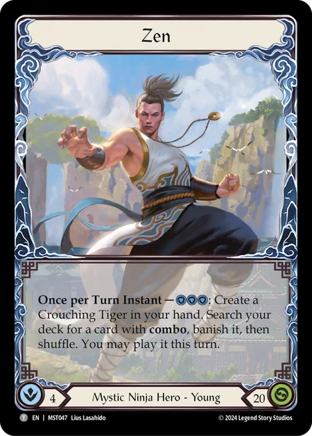 (047/237) Flesh & Blood TCG Part the Mistveil Single: Zen (Regular) Token