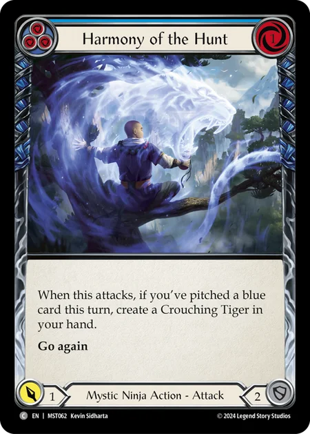 (062/237) Flesh & Blood TCG Part the Mistveil Single: Harmony of the Hunt (Blue) (Regular) Common