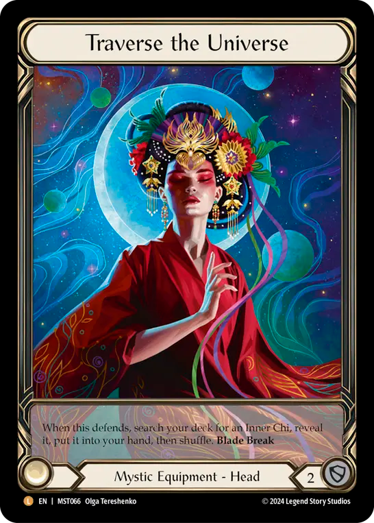 (066/237) Flesh & Blood TCG Part the Mistveil Single: Traverse the Universe (Extended Art Cold Foil) Legendary