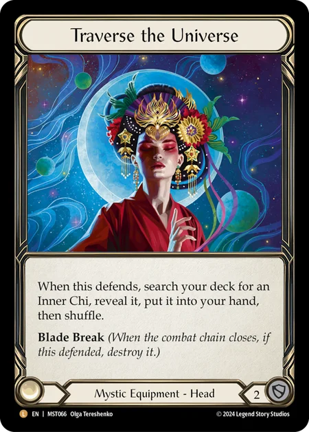 (066/237) Flesh & Blood TCG Part the Mistveil Single: Traverse the Universe (Rainbow Foil) Legendary