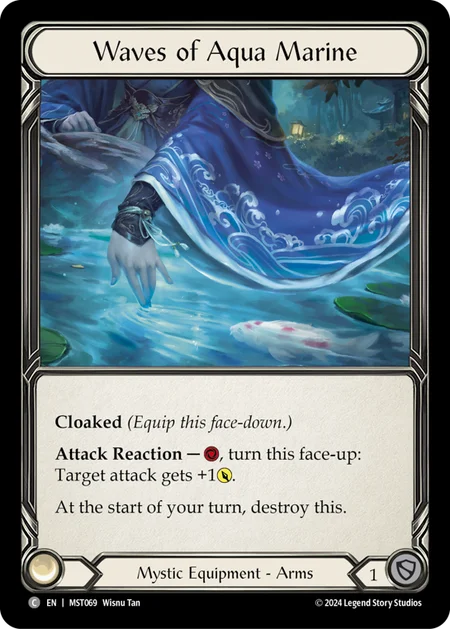 (069/237) Flesh & Blood TCG Part the Mistveil Single: Waves of Aqua Marine (Regular) Common