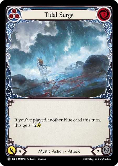 (090/237) Flesh & Blood TCG Part the Mistveil Single: Tidal Surge (Regular) Common