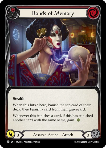 (115/237) Flesh & Blood TCG Part the Mistveil Single: Bonds of Memory (Red) (Regular) Common