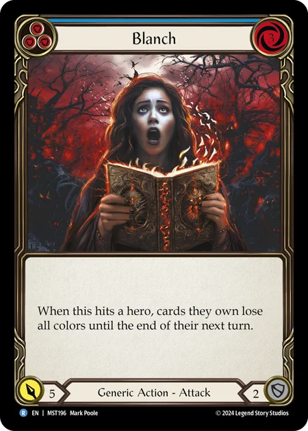 (196/237) Flesh & Blood TCG Part the Mistveil Single: Blanch (Blue) (Regular) Rare