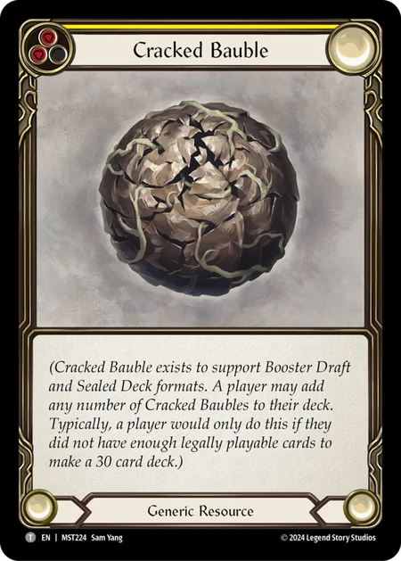 (224/237) Flesh & Blood TCG Part the Mistveil Single: Cracked Bauble (Regular) Token