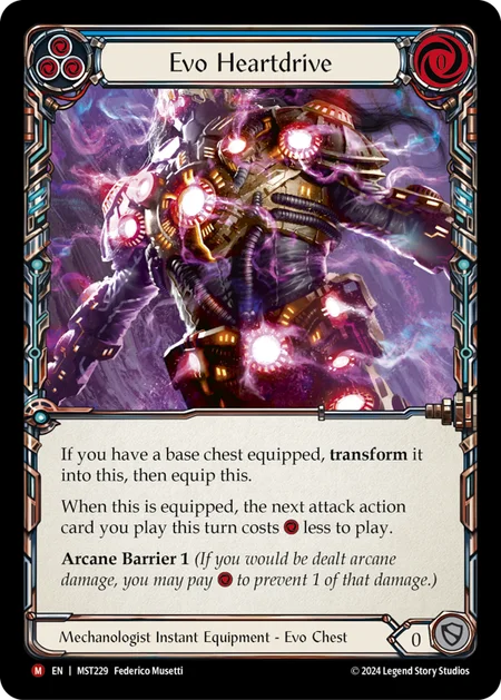 (229/237) Flesh & Blood TCG Part the Mistveil Single: Evo Heartdrive (Regular) Majestic