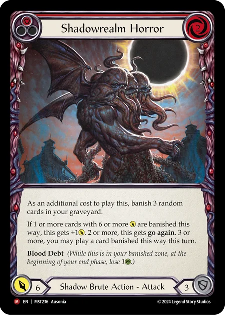 (236/237) Flesh & Blood TCG Part the Mistveil Single: Shadowrealm Horror (Rainbow Foil) Majestic