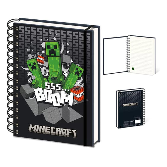 Minecraft 3d Wiro Notebook A5 - Creeper