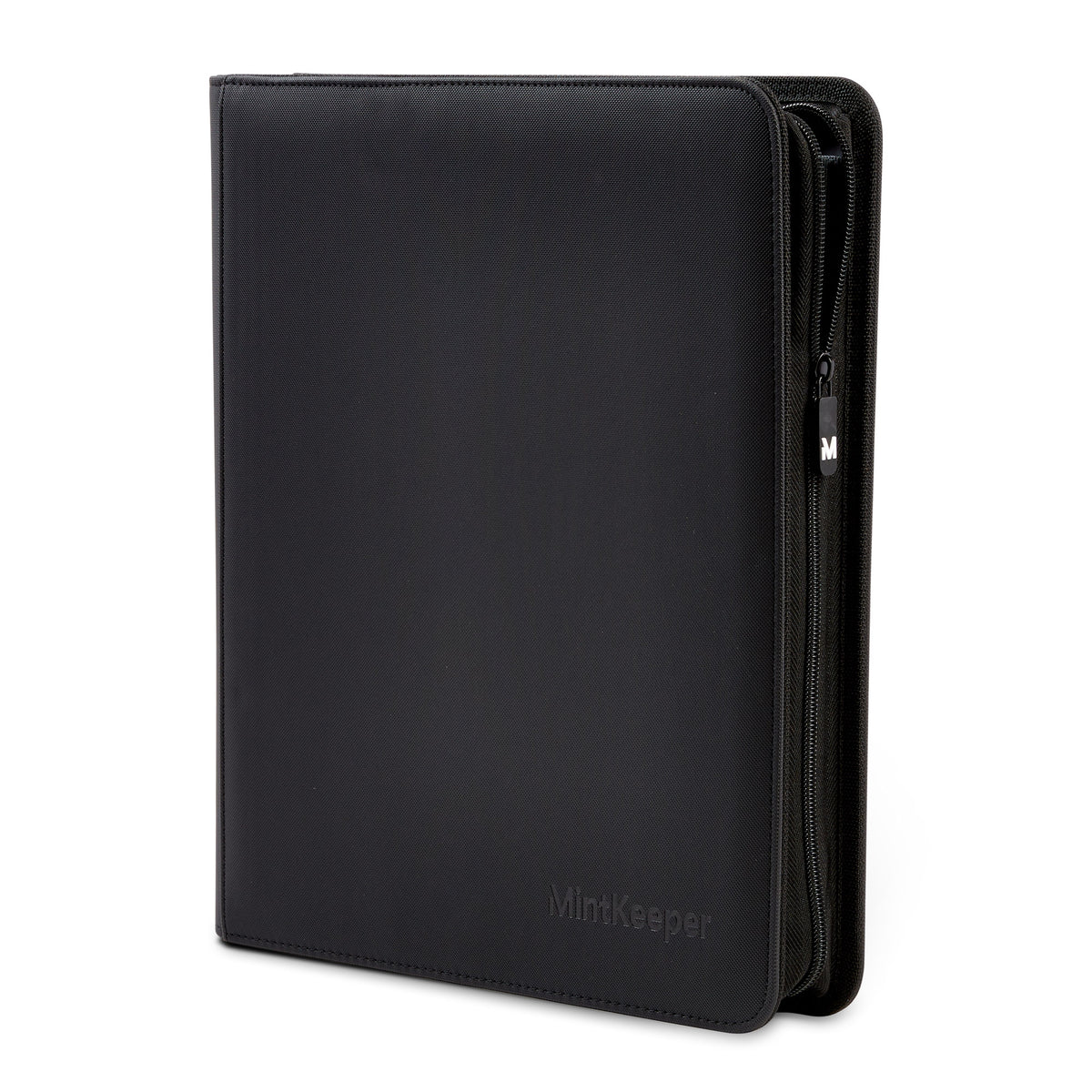 MintKeeper - Premium 12-Pocket Zip Card Binder - Black